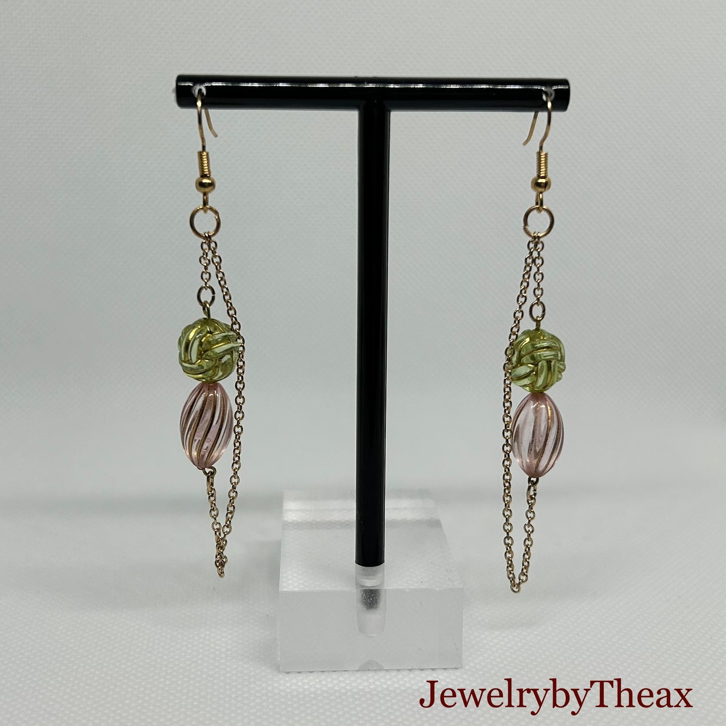 Baroque Chain Dangle Earrings
