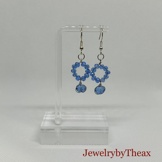 Sky Blue Drop Dangle Earrings
