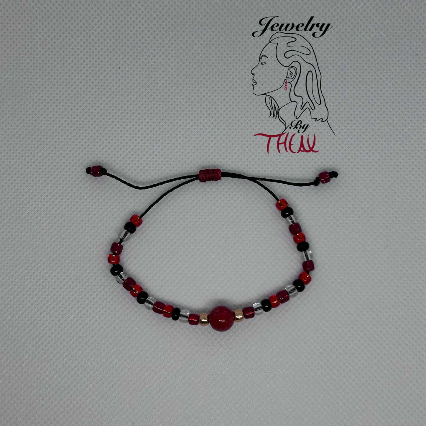 Ruby Red Adjustable Bracelets