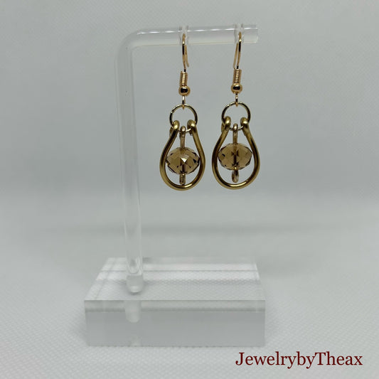 Golden Horseshoe Earrings