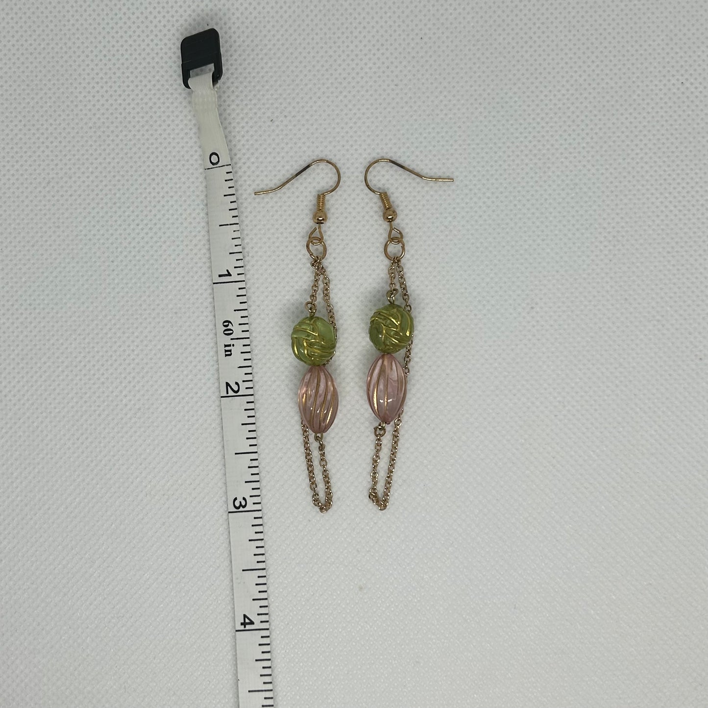 Baroque Chain Dangle Earrings